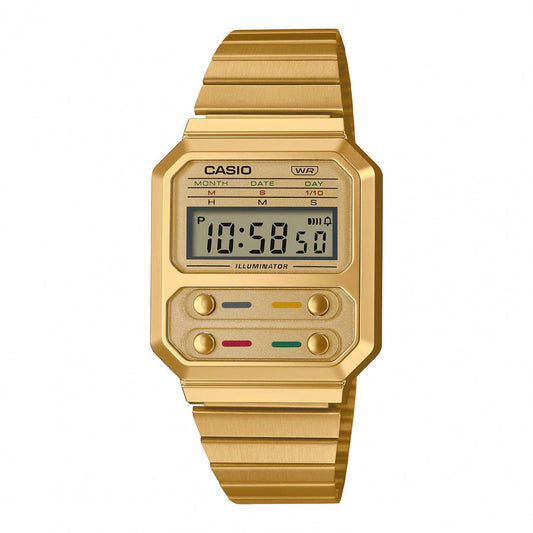 Casio A100WEG-9AEF Unisex Horloge 33 mm 3 ATM