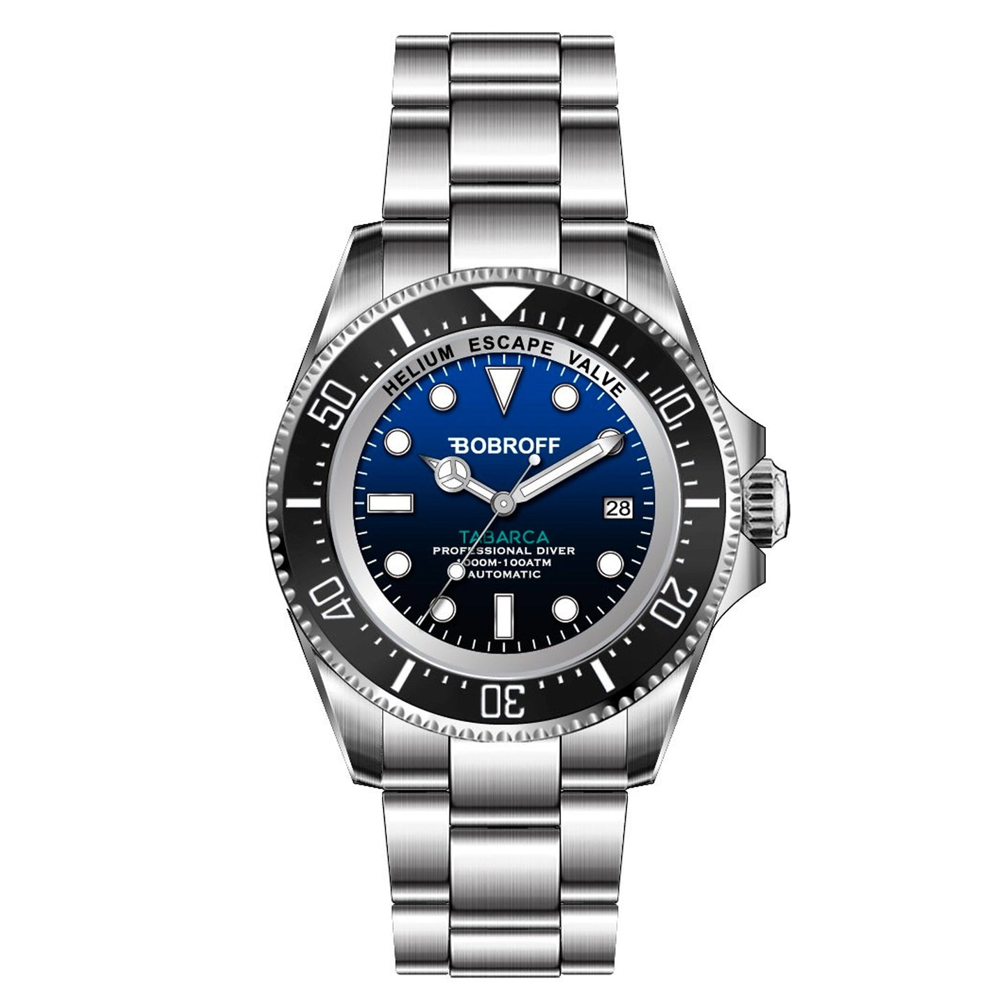 Bobroff BF003 Heren Horloge 44mm 100ATM