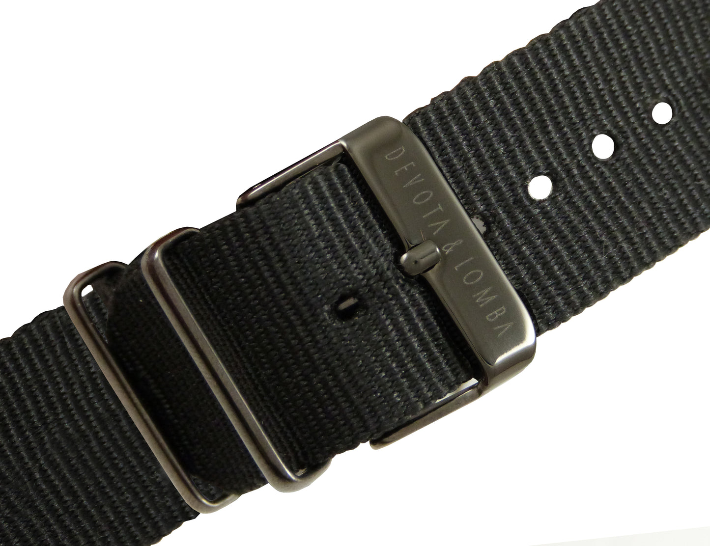 Devota & Lomba DL008MSPBK-01BLACK Heren Horloge 42mm 5 ATM