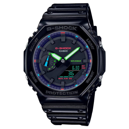 Casio GA-2100RGB-1 Heren Horloge 48mm 20ATM