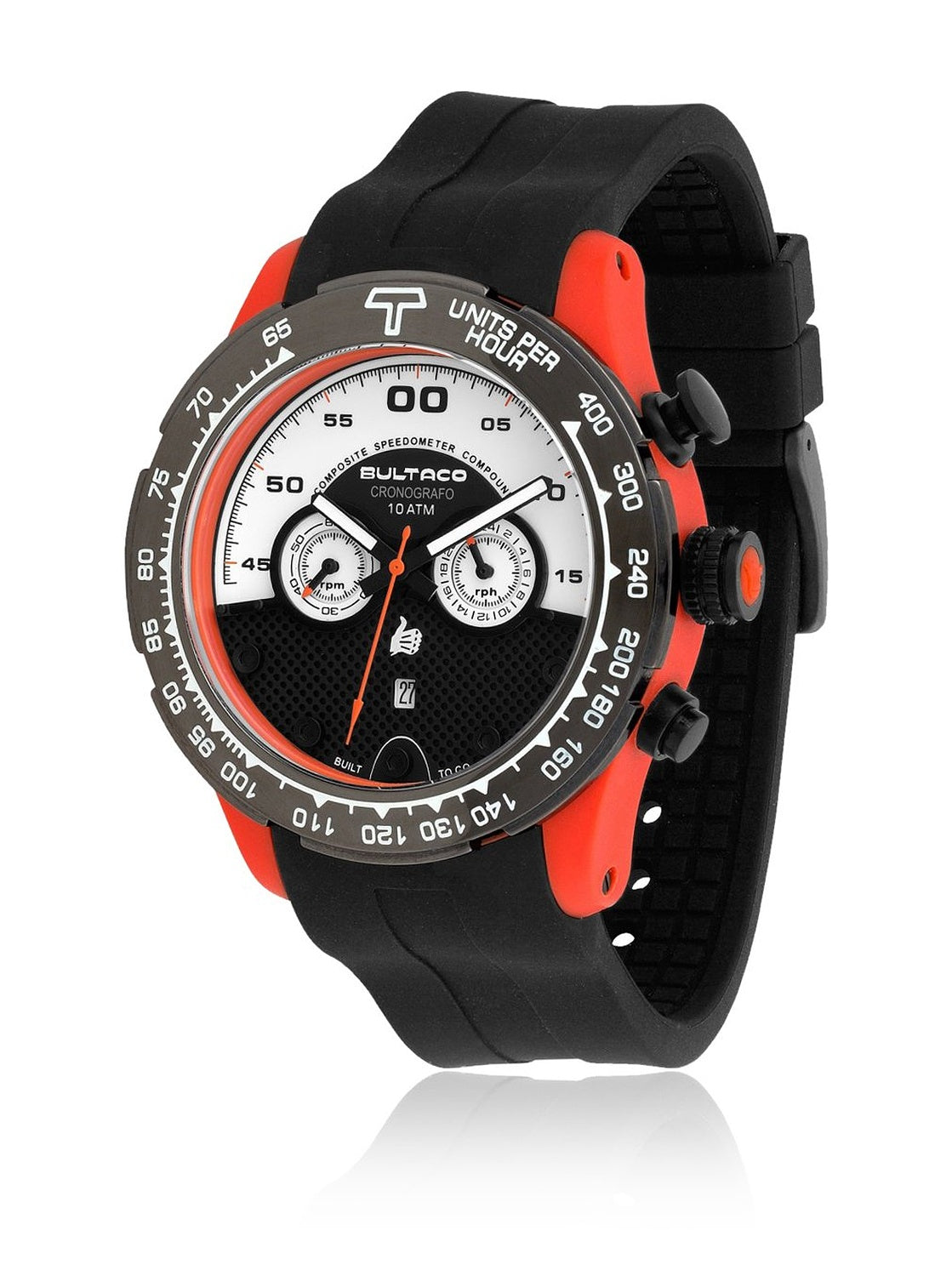 Bultaco H1PO48C-SW1 Heren Horloge 48mm 10 ATM