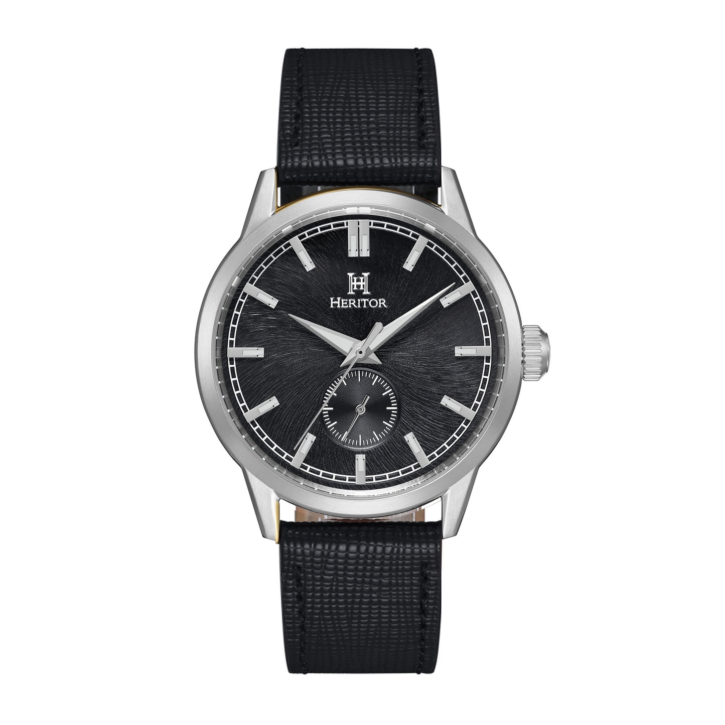 Heritor Automatic Argento HERHS3801 Heren Horloge 45mm 10 ATM