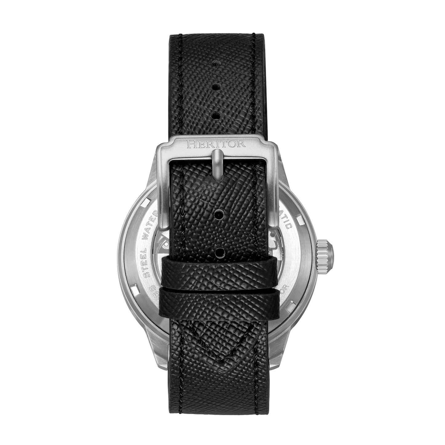 Heritor Automatic Argento HERHS3801 Heren Horloge 45mm 10 ATM