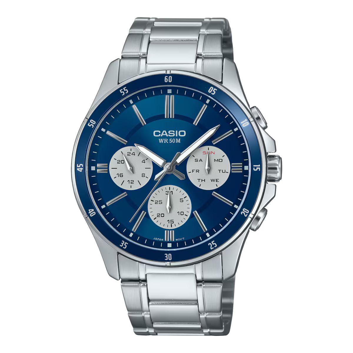 Casio MTP-1374D-2A3VDF Heren Horloge 47mm 5 ATM
