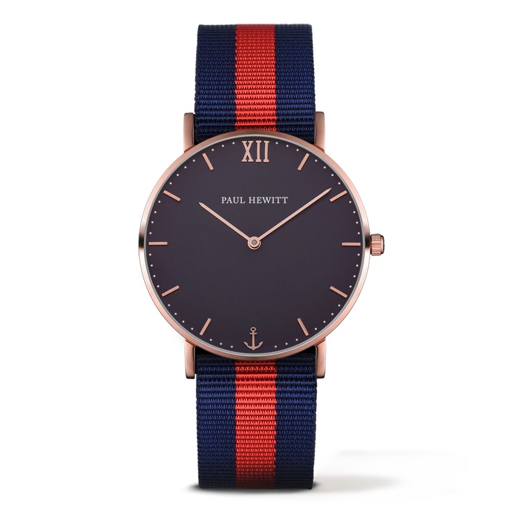Paul hewitt PH-SA-R-ST-B-NR-20 Unisex Horloge 39mm 3 ATM