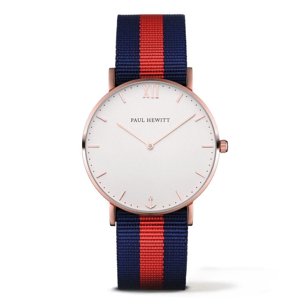Paul hewitt PH-SA-R-ST-W-NR-20S Unisex Horloge 39mm 3 ATM