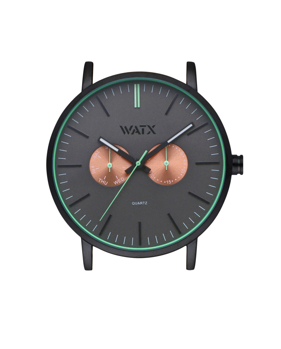 Watxandco WXCA2723 Unisex Horlogedoos 44mm 3 ATM