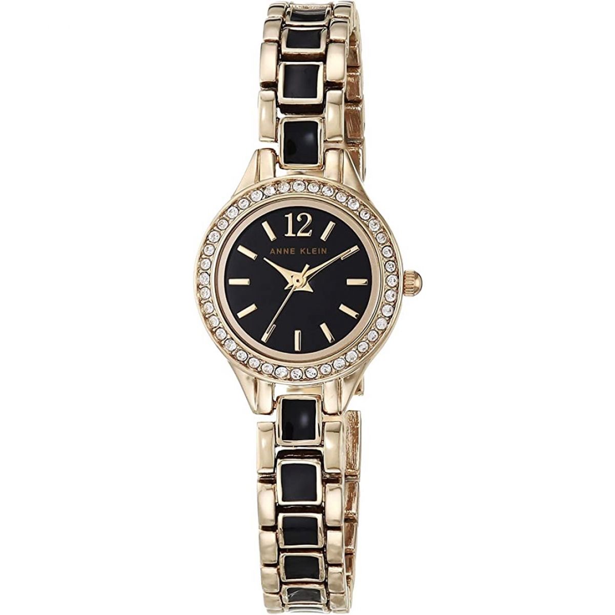 Anne Klein AK/3396BKST Dames Horloge en Armbandset 23mm 3ATM