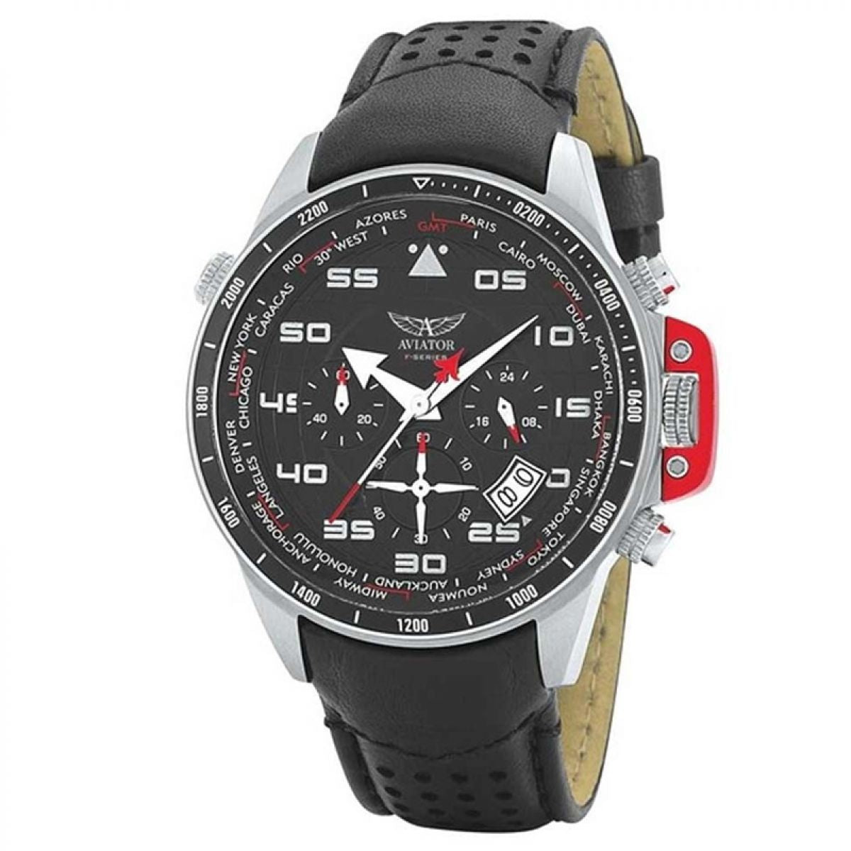 Aviator f series world time tachymetre clearance chronograph timepiece