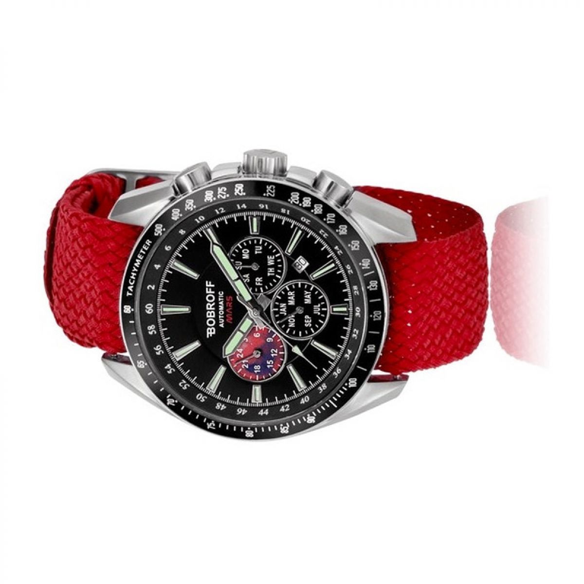 Bobroff Heren Horloge BF0011PR 42mm 10 ATM