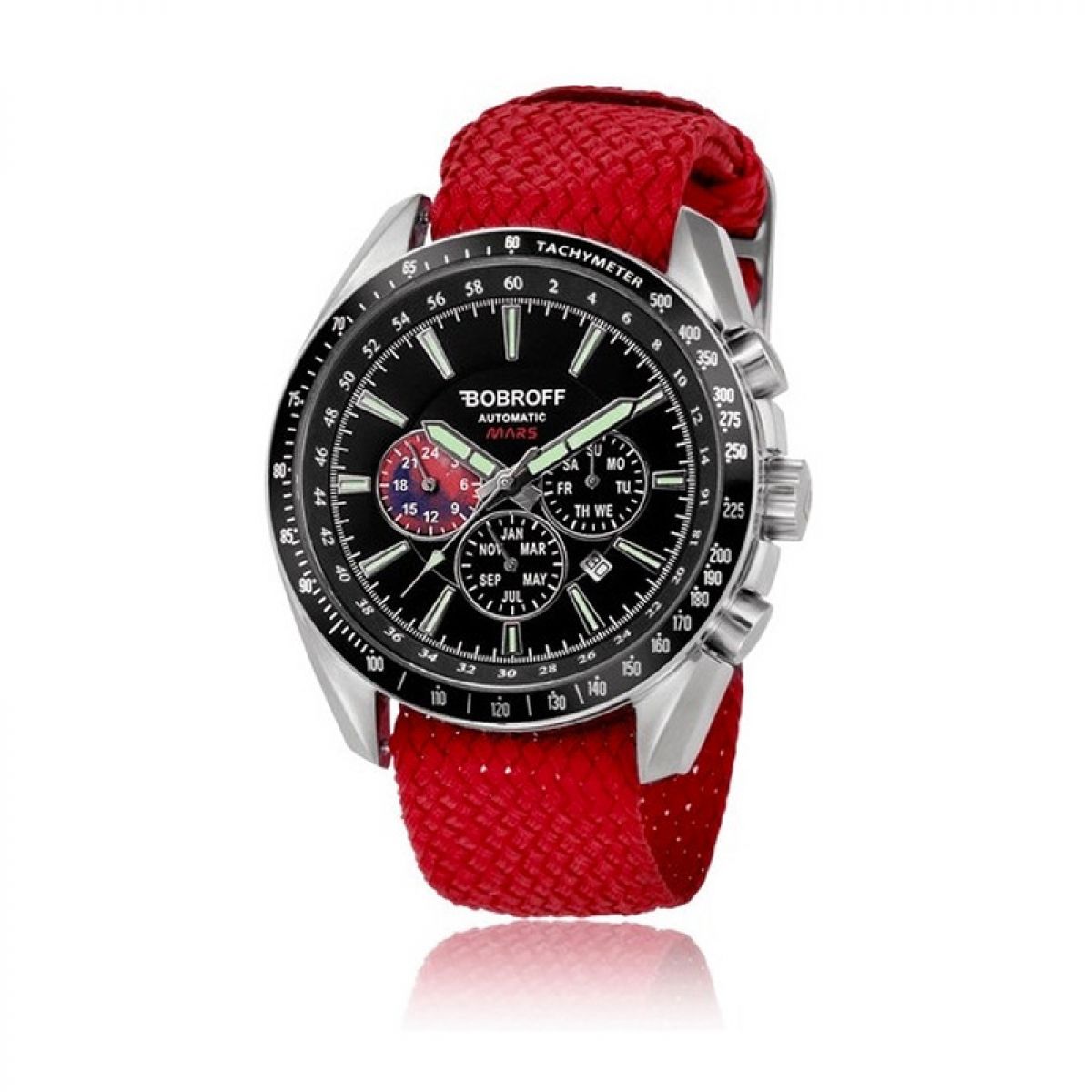Bobroff Heren Horloge BF0011PR 42mm 10 ATM