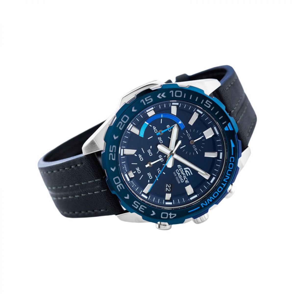 Casio Horloge Heren staal 52mm Edifice EFR-566BL-2AVUEF