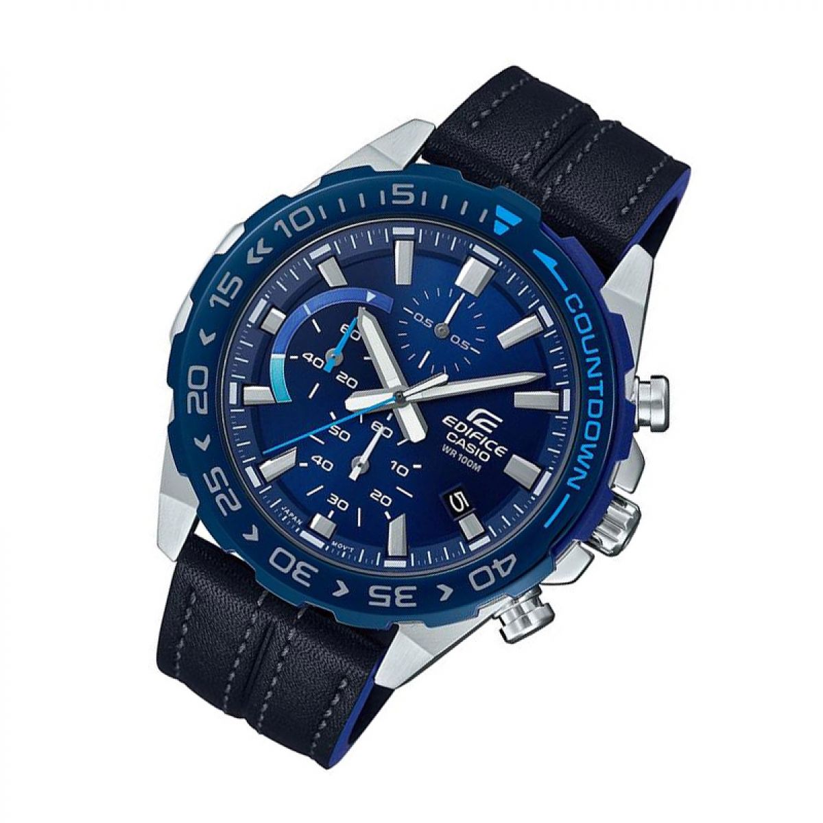 Casio Horloge Heren staal 52mm Edifice EFR-566BL-2AVUEF