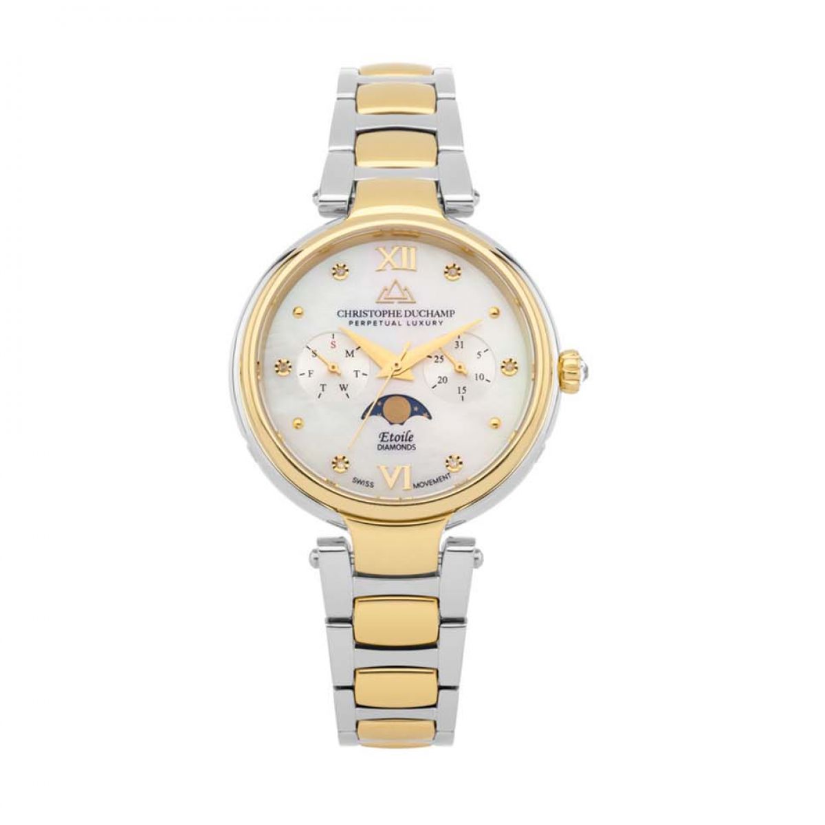 Guess Women's Trend Clear 36mm Watch, Gold Tone/Gold/Gold Tone, One Size, QUATTRO CLEAR Guess Women's Trend Clear 36mm Watch, Gold Tone/Gold/Gold Tone, One Size, QUATTRO CLEAR