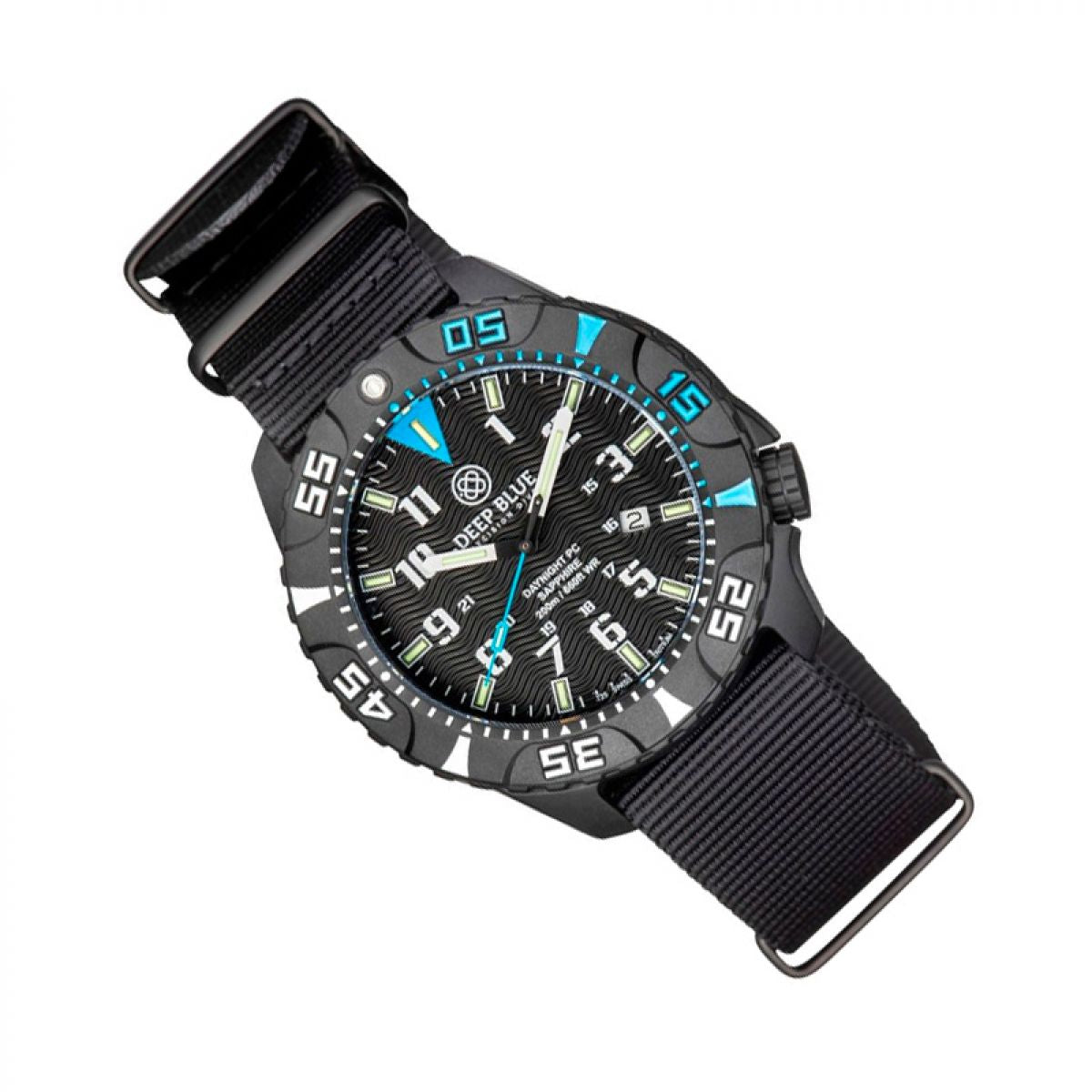 Deep Blue Daynight Diver Tritium Blue