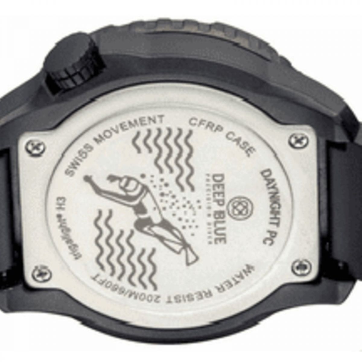 Deep Blue Daynight Diver Tritium White