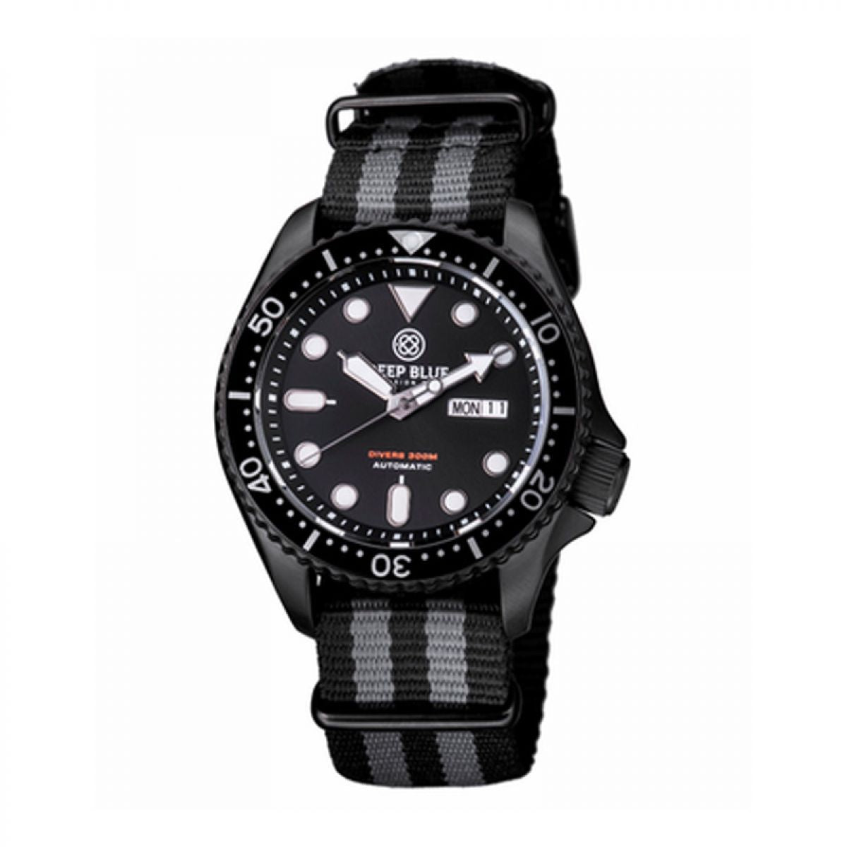 Deep Blue Diver 300 Nato Automatic NATODIVERPVDBLK