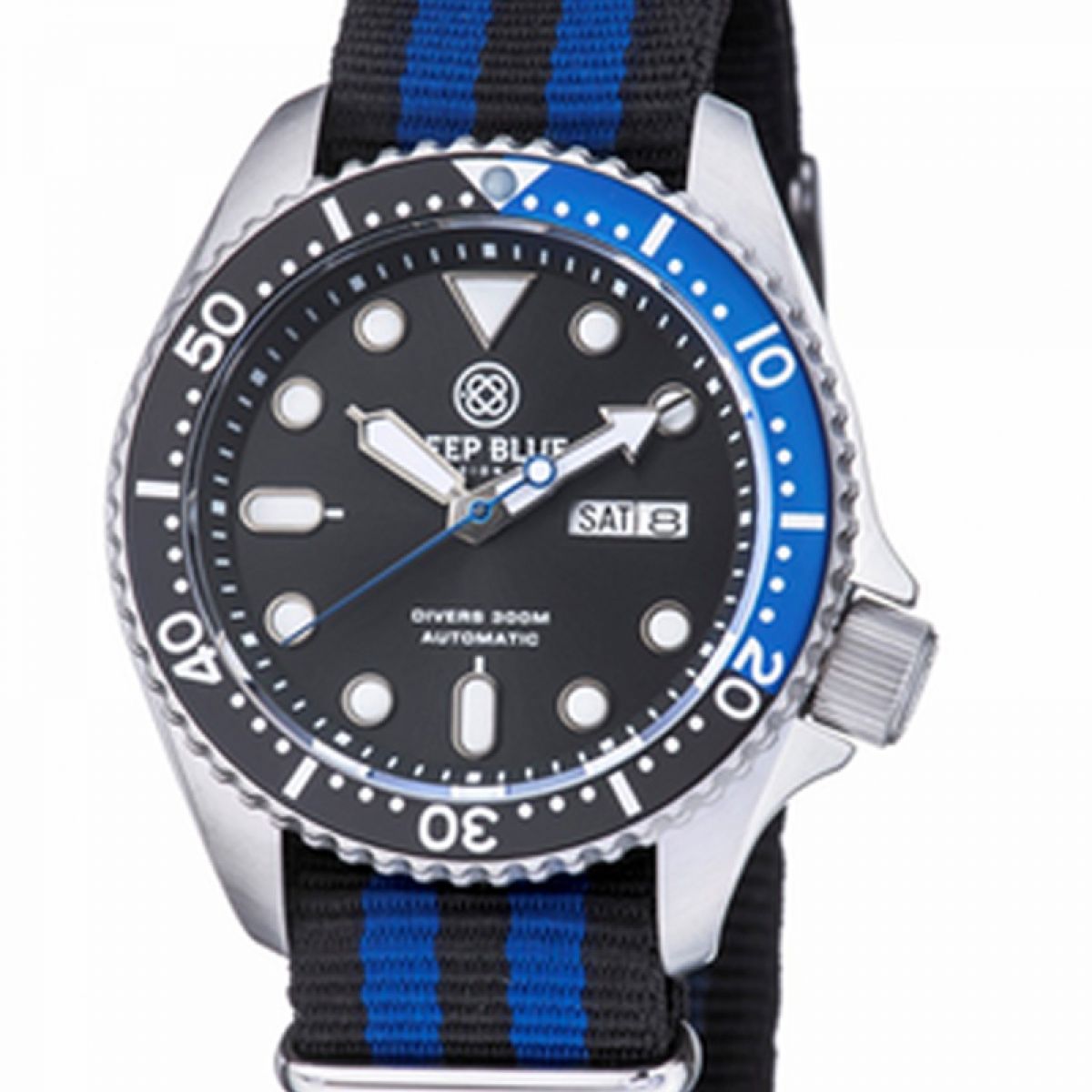 Deep Blue Diver 300 Nato Automatic NATODIVERSSBLKBLUE