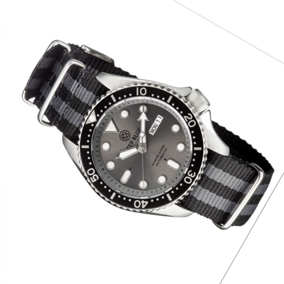 Deep Blue Diver 300 Nato Automatic NATODIVERSSGREY