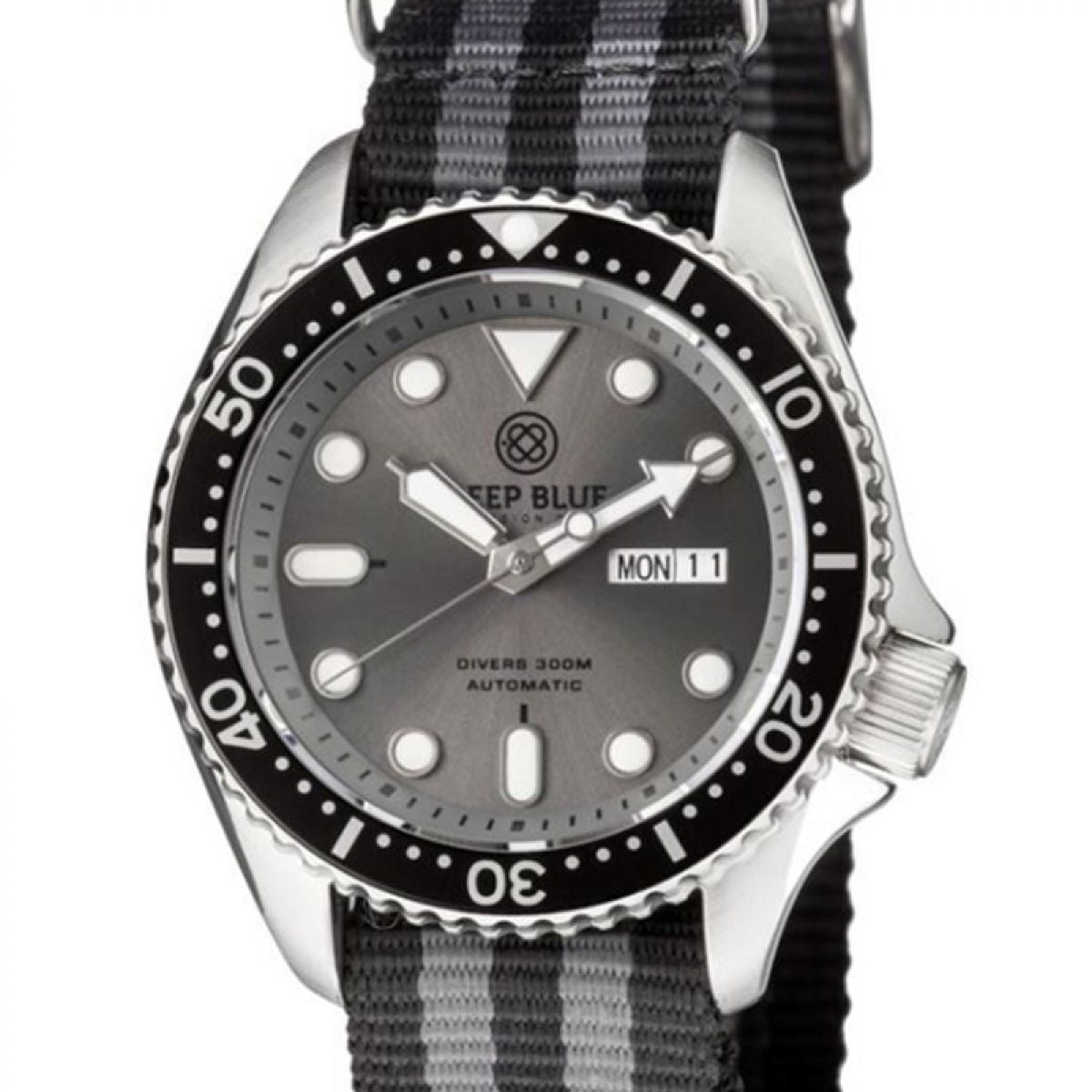 Deep Blue Diver 300 Nato Automatic NATODIVERSSGREY