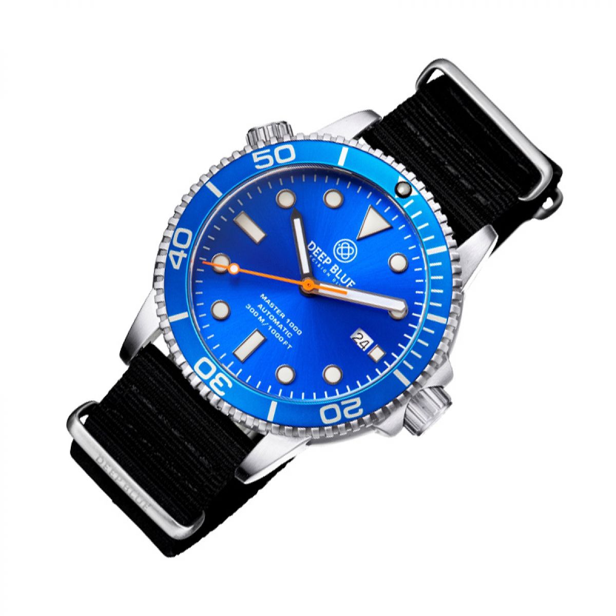 Deep Blue MASTER 1000 AUTOMATIC DIVER - MAS1KBLUBLUBLKNATO