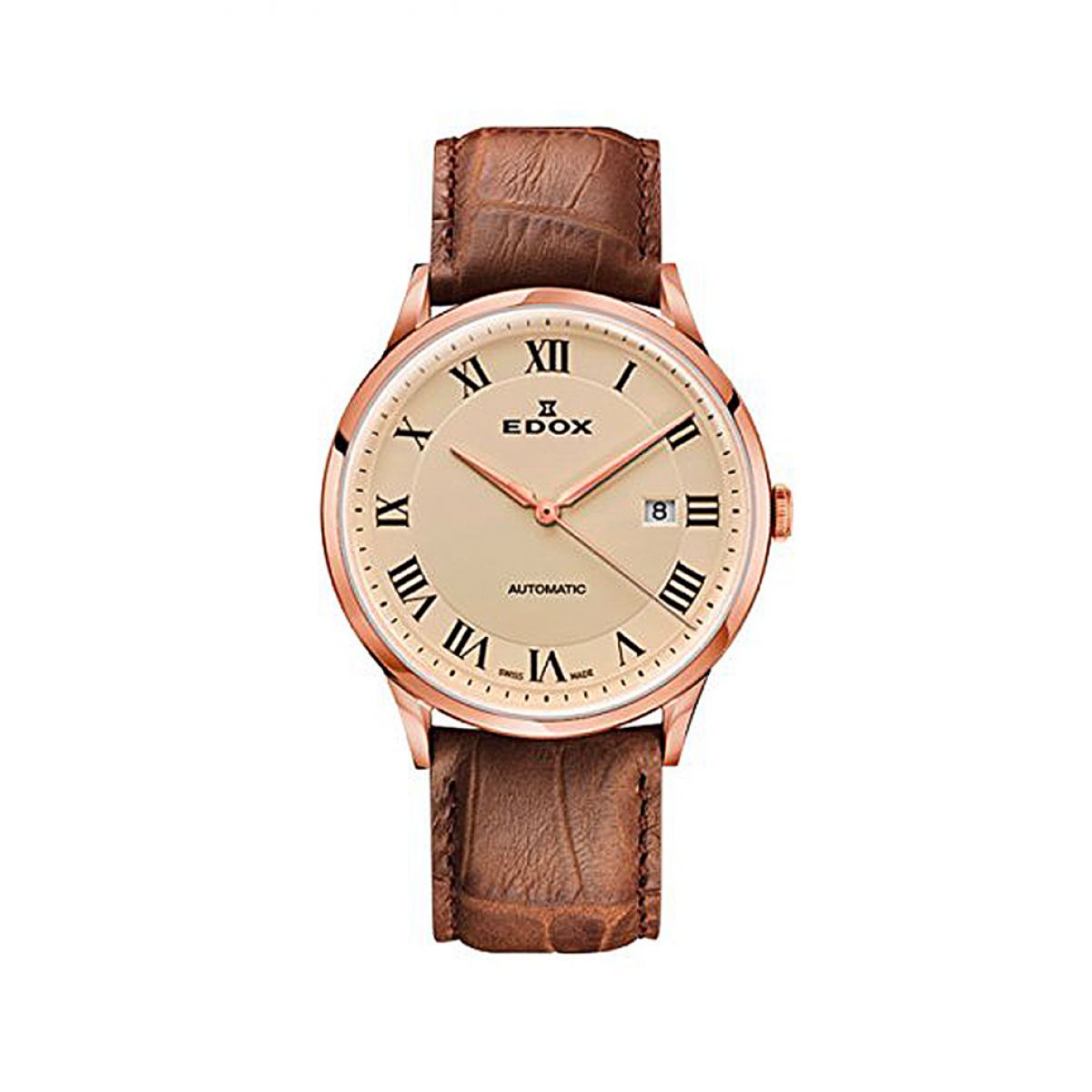 Edox Les Vauberts 80106 37RC BER Heren Horloge 42mm 5 ATM