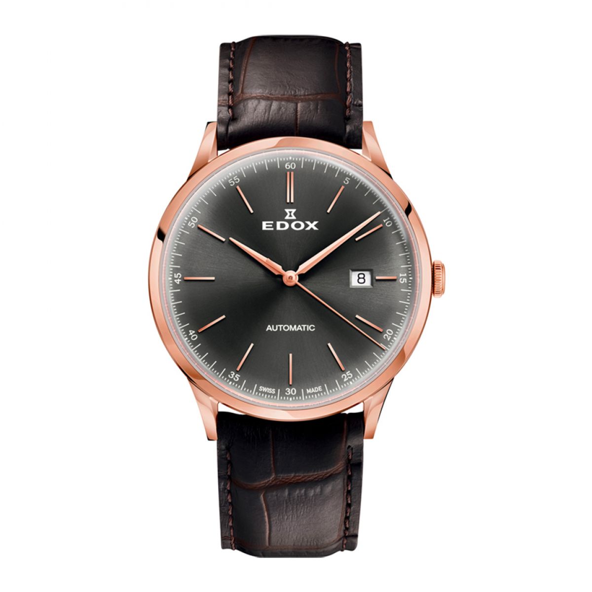 Edox Les Vauberts 80106 37RC GIR Heren Horloge 42mm 5 ATM