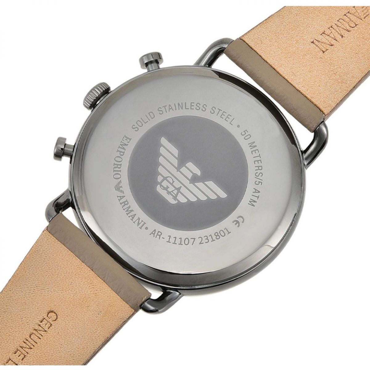 Emporio Armani AR11107 Heren Horloge 43MM 5 ATM