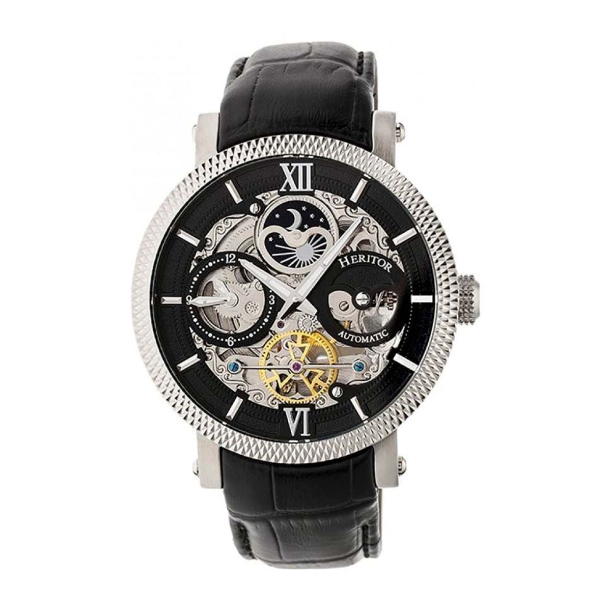Heritor Aries Skeleton Automatics | dual time | HERHR4405