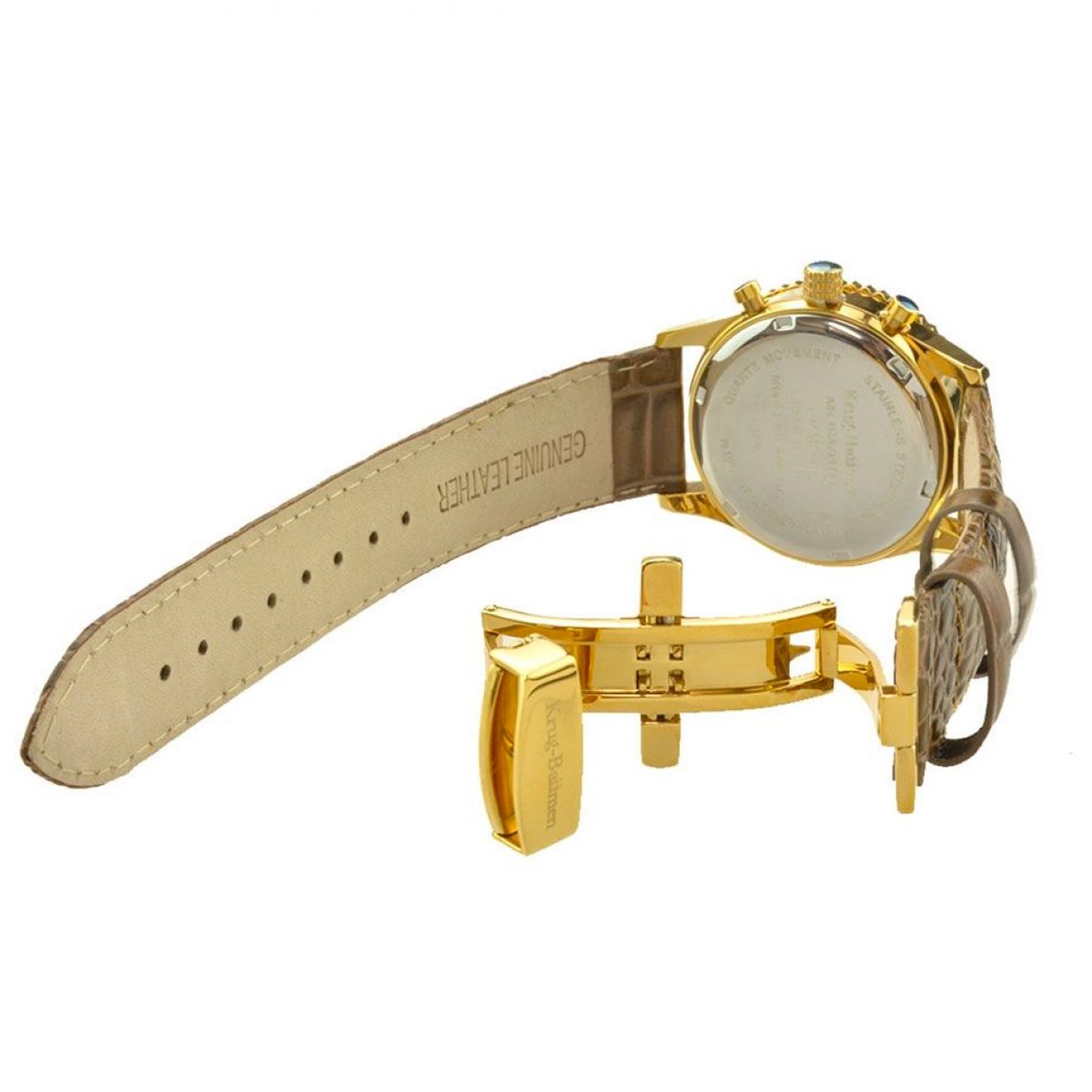 Krug Baumen Air Traveller Diamond 400201DS Heren Horloge 40mm 3 ATM