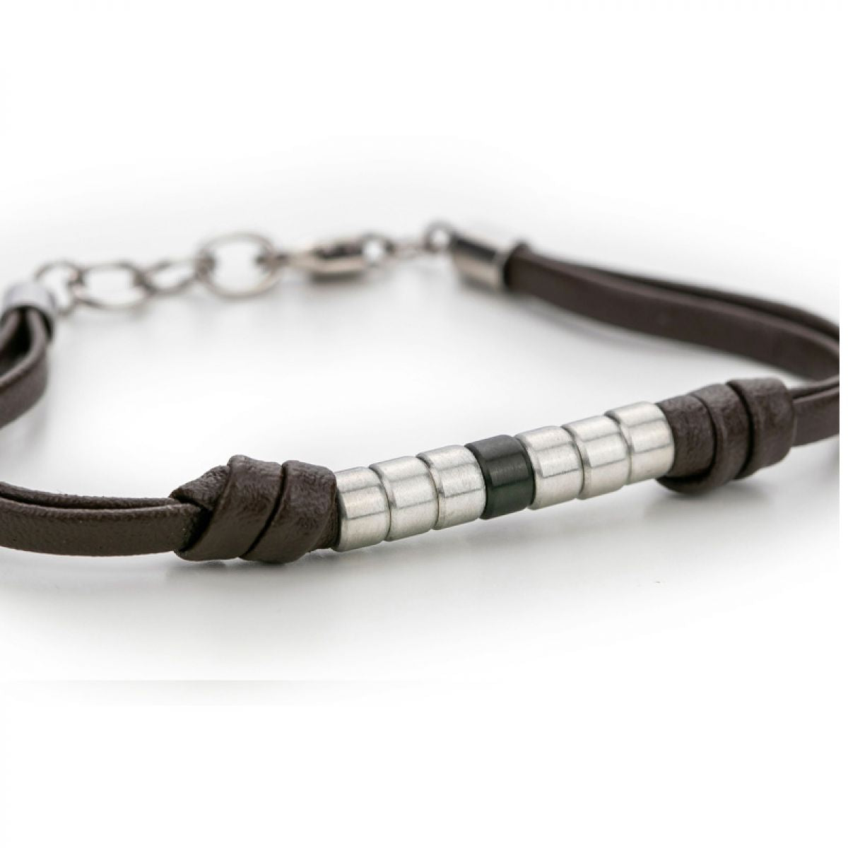 Monomen Men's Genuine Leather Bracelet MM10829SO