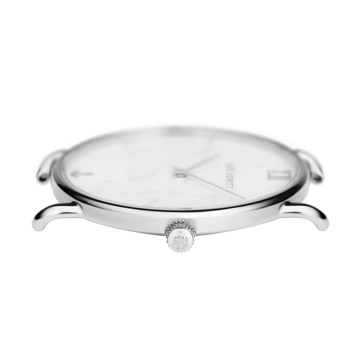 Paul Hewitt PH Miss Ocean Line Marble SS Leather Liguid Silver 33mm PH-M-S-M-28S
