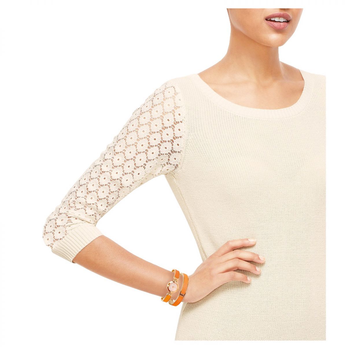 Temptation Set Horloge en Armband Oranje TEA-2016-09
