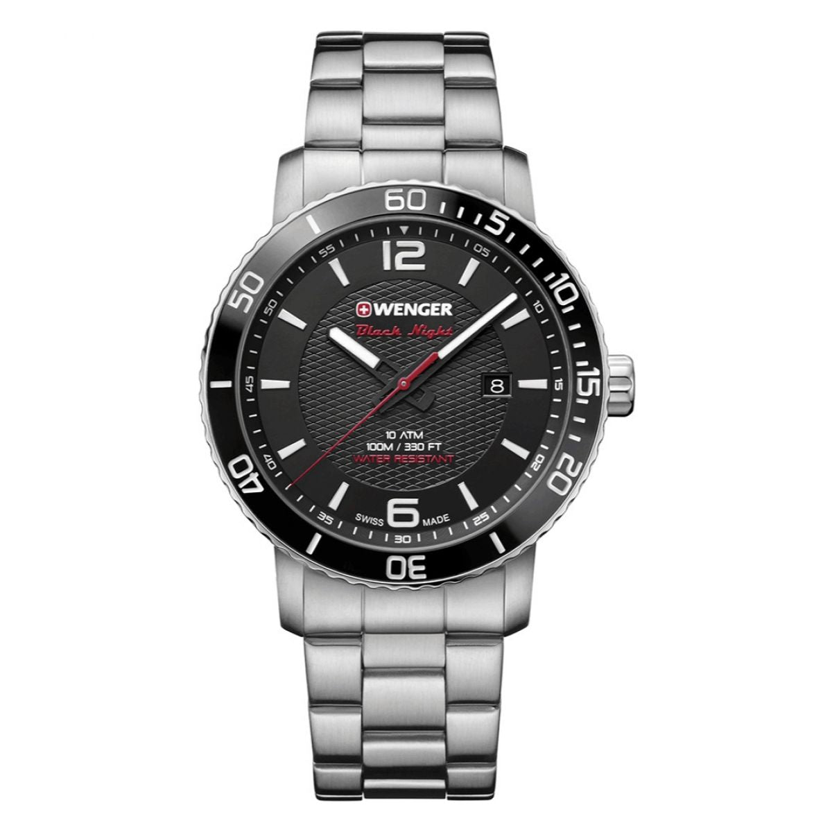 Wenger 01.1841.104 Heren Horloge Swiss-made 44mm 10 ATM