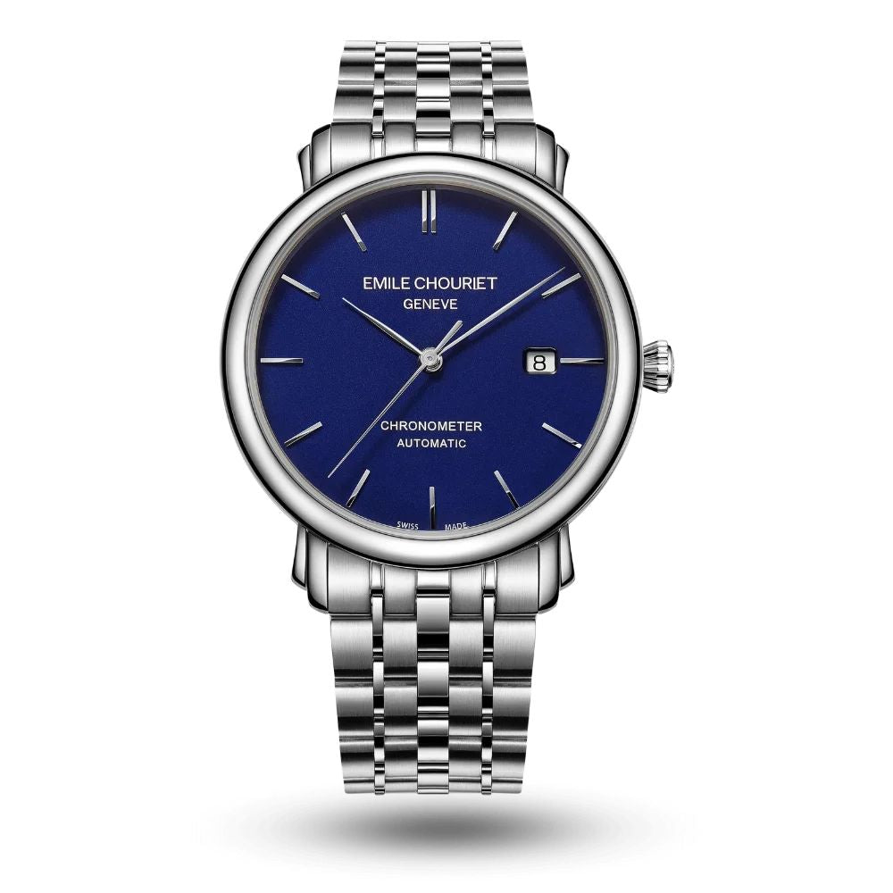 Emile Chouriet 00.1168.G40.6.6.98.6 Heren Horloge 40mm 3 ATM