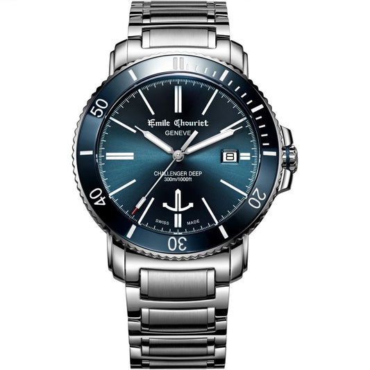 Emile Chouriet 08.1169.G.6.AW.98.6 Heren Horloge 42mm 5 ATM