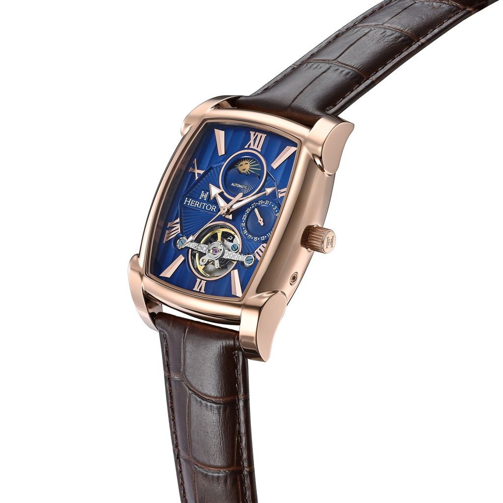 Heritor Automatic Valentin HERHS4404 Heren Horloge 38mm 5 ATM