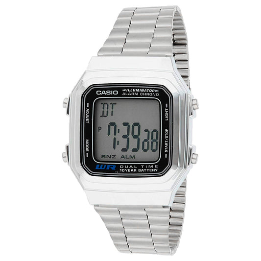 Casio A-178WA-1ACR Unisex Horloge 38mm 3 ATM