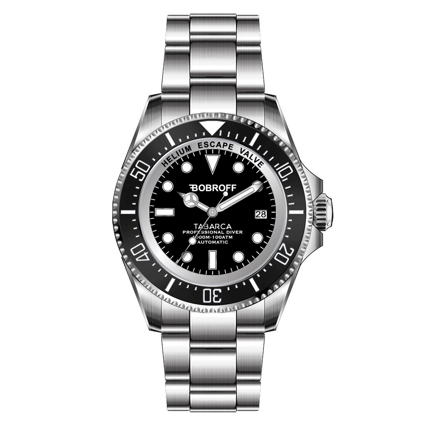 Bobroff BF001 Heren Horloge 44mm 100 ATM