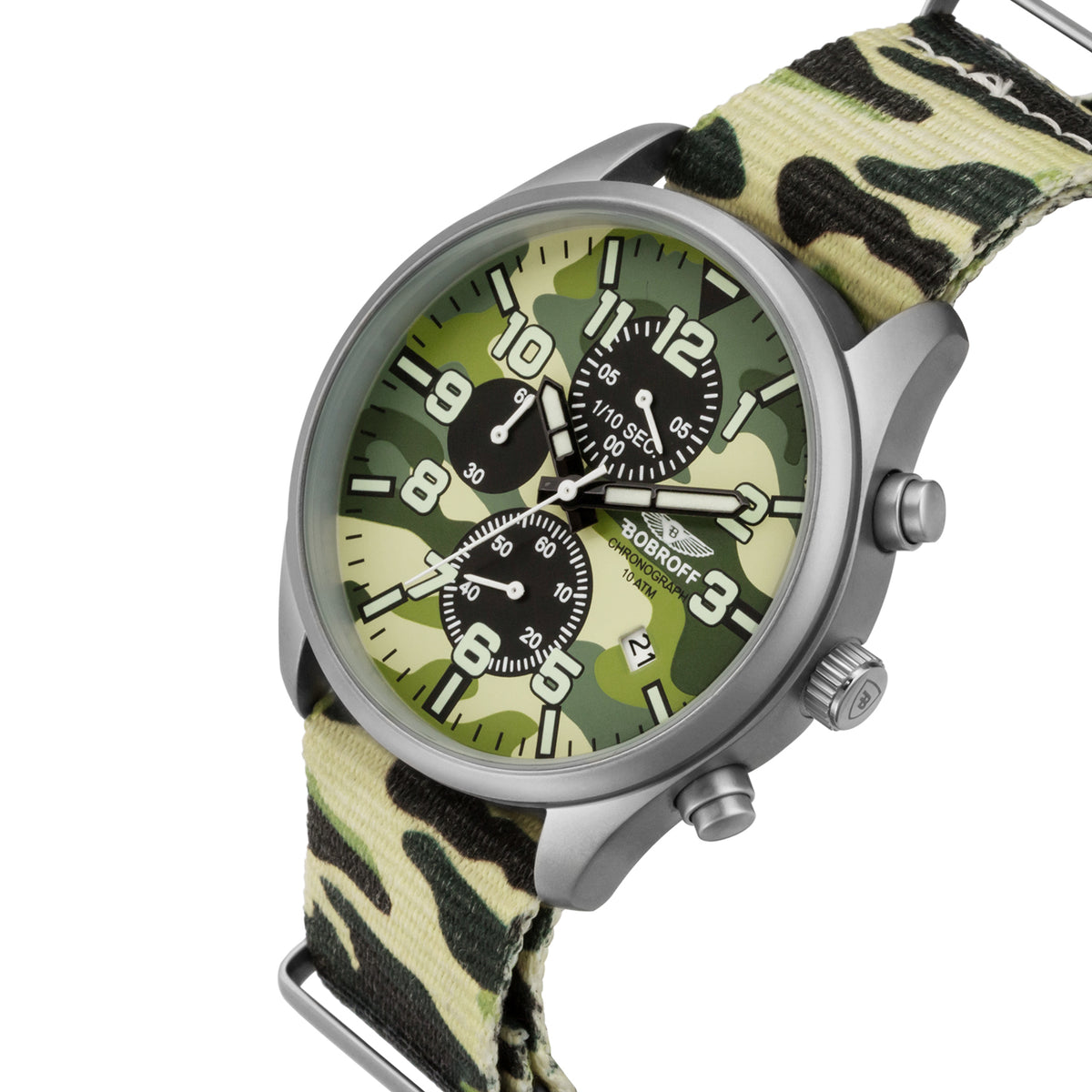 Bobroff BF0020 Heren Horloge 42mm 10ATM