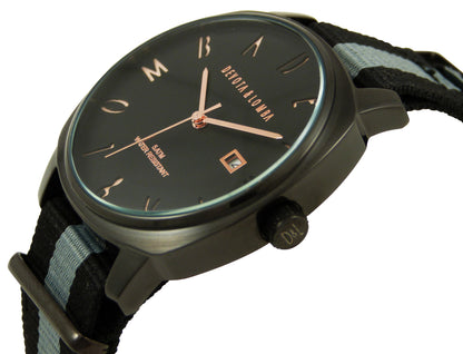 Devota & Lomba DL008MSPBKGR-04BLACK Heren Horloge 42mm 5 ATM