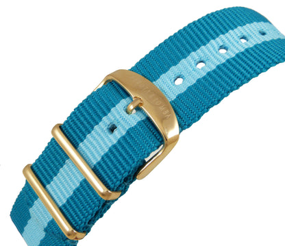Devota & Lomba DL008MSPBLBL-02BLUE Heren Horloge 42mm 5 ATM