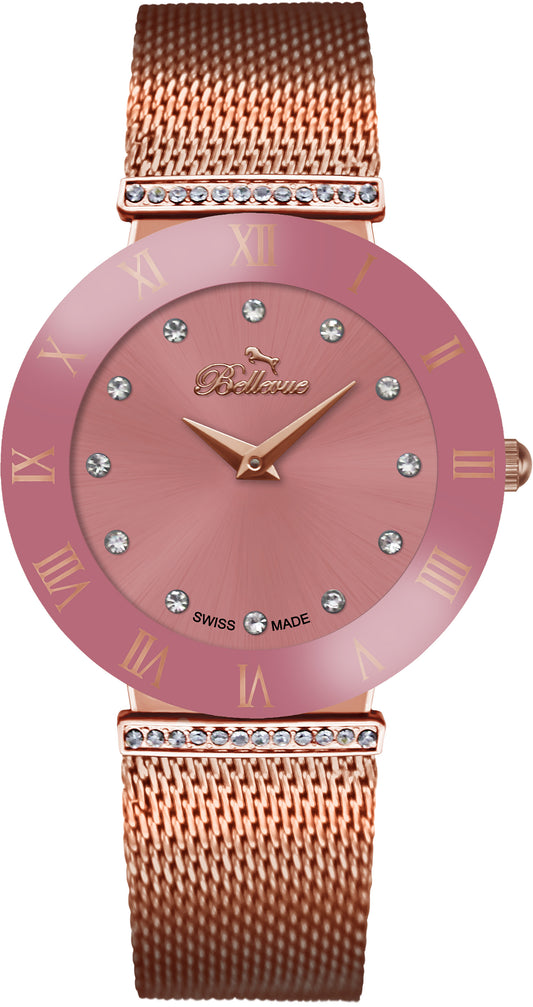 Bellevue F.116 Dames Horloge 26mm 3 ATM
