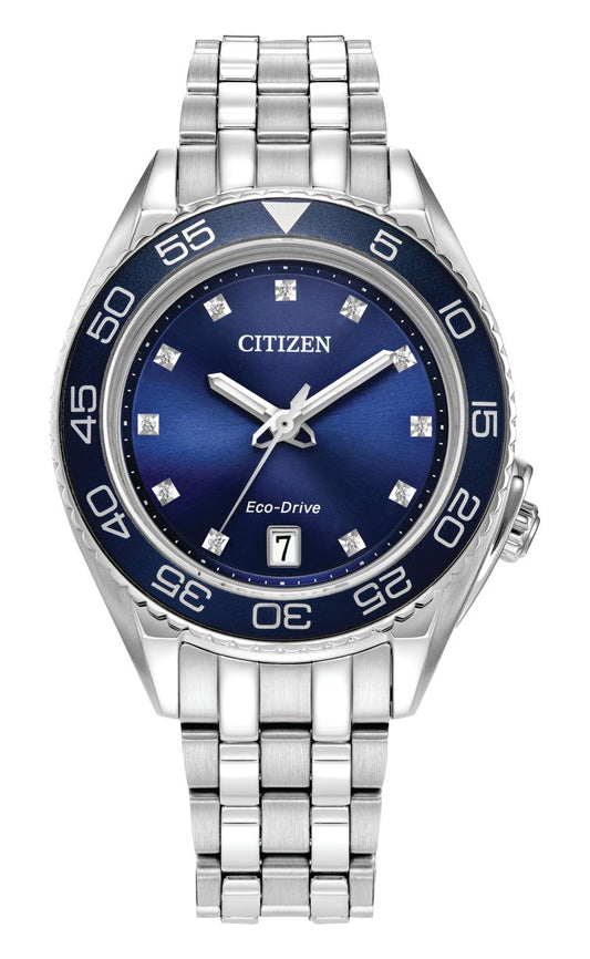 Citizen FE6160-57L Dames Horloge 35,4mm 10 ATM