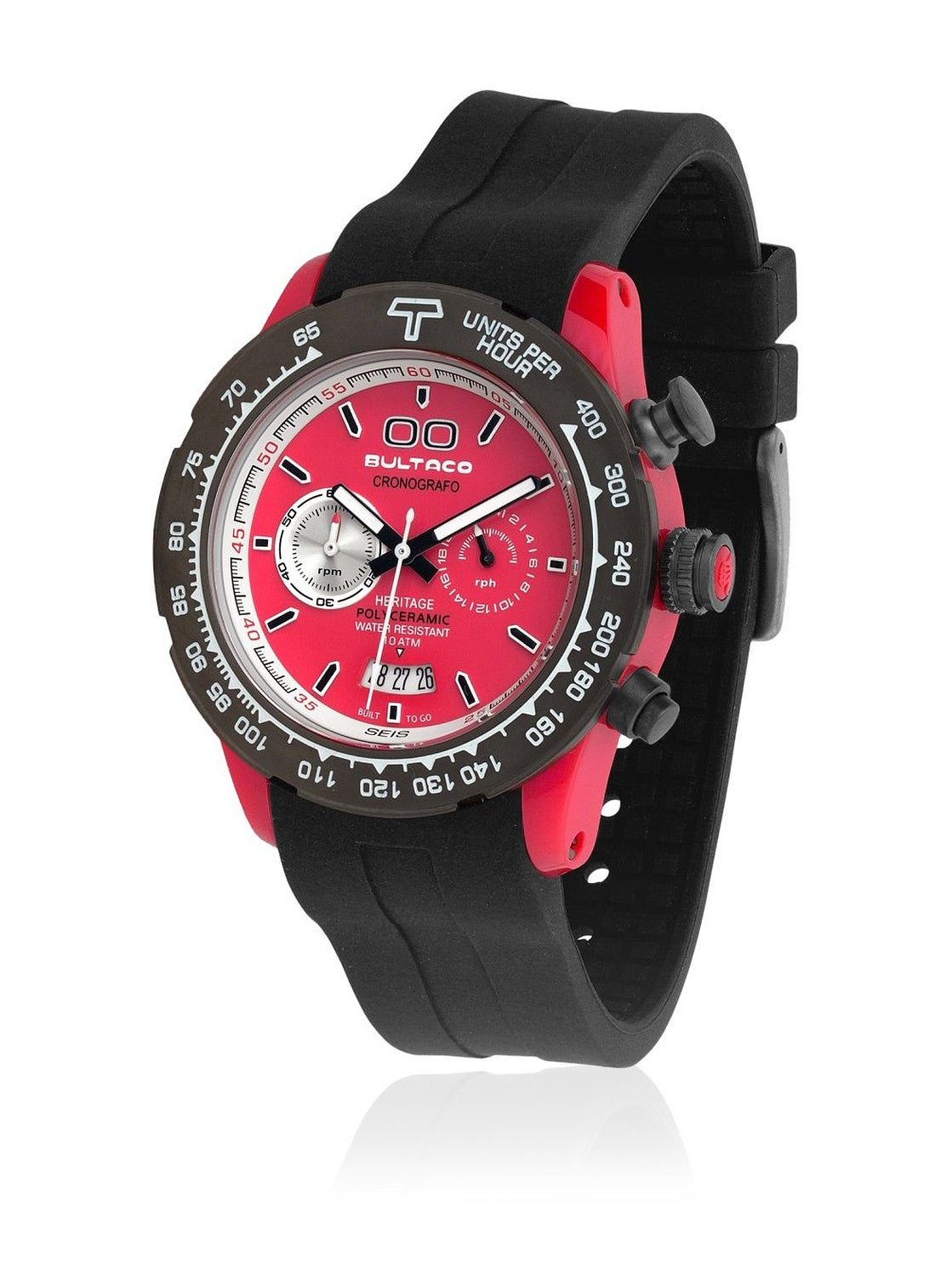 Bultaco H1PR43C-CR1 Heren Horloge 43mm 10 ATM