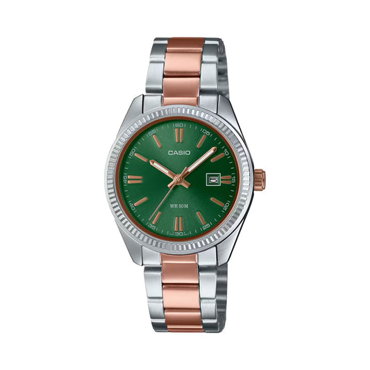 Casio LTP-1302PRG-3AVE Dames Horloge 34,5mm 5 ATM