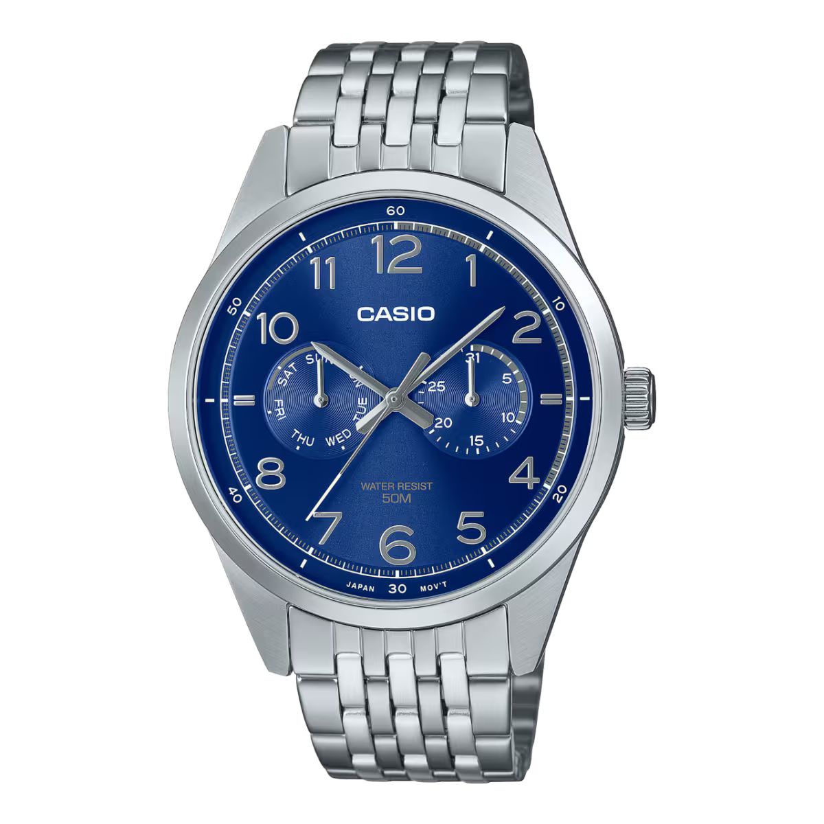 Casio MTP-E340D-2AVDF Heren Horloge 42mm 5 ATM