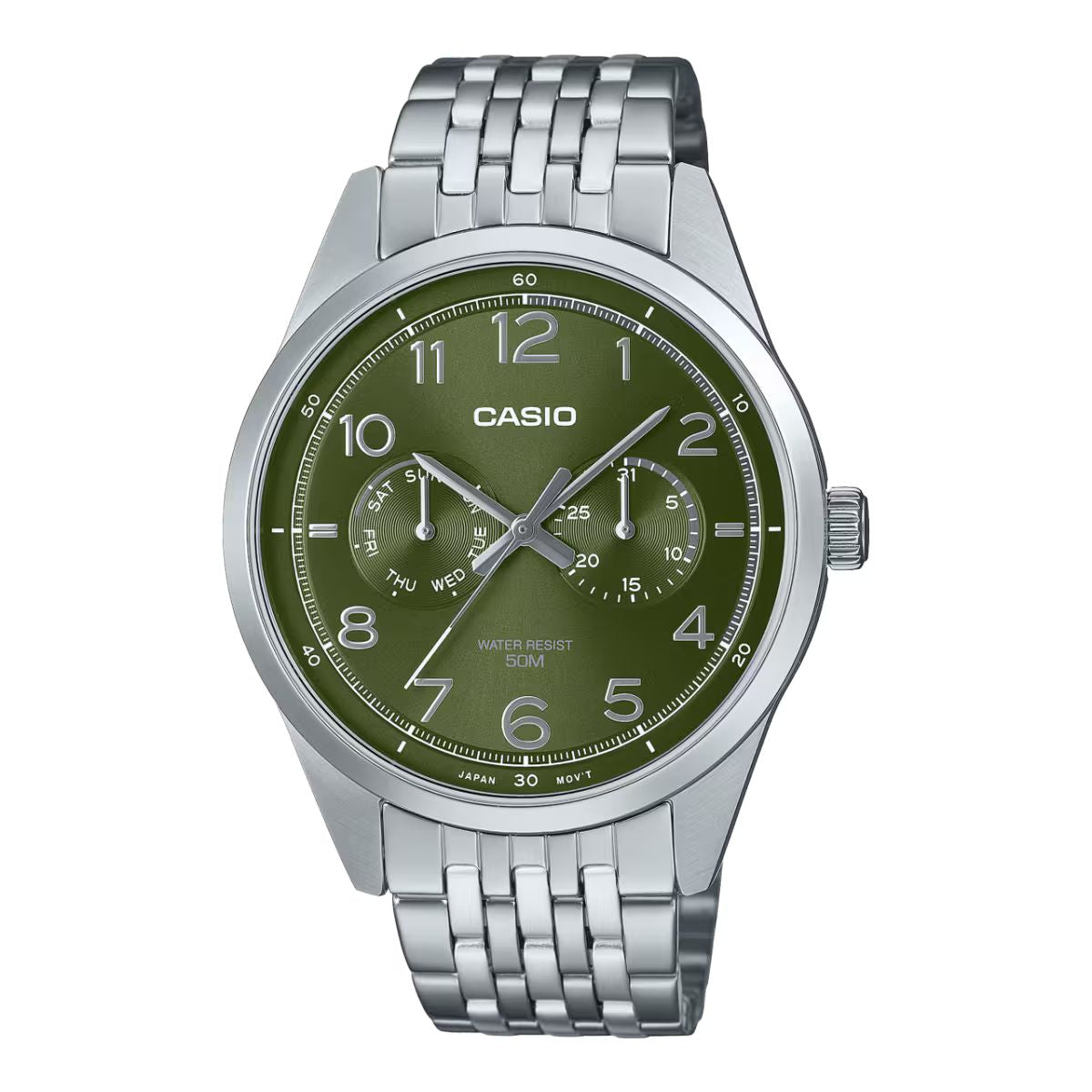 Casio MTP-E340D-3AVDF Heren Horloge 42mm 5 ATM