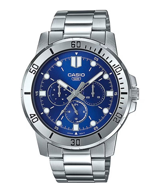 Casio MTP-VD300D-2EUDF Heren Horloge 45mm 3 ATM