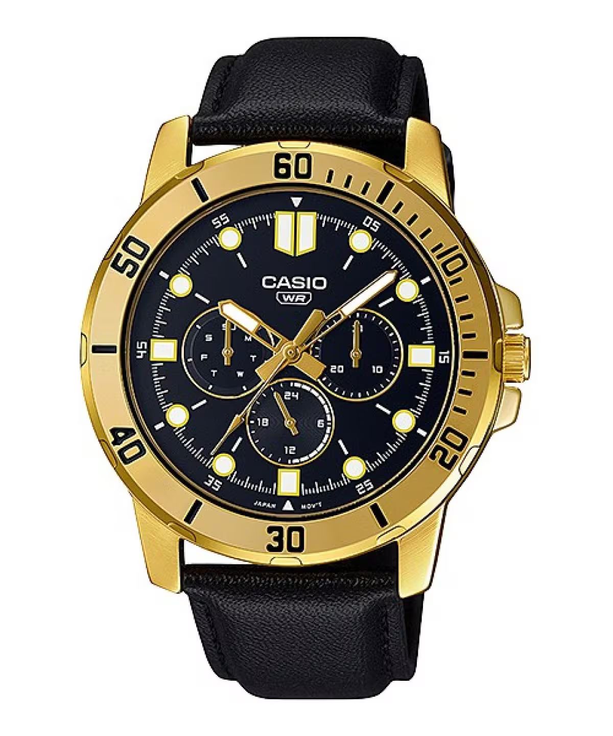 Casio MTP-VD300GL-1EUD Heren Horloge 45mm 3 ATM